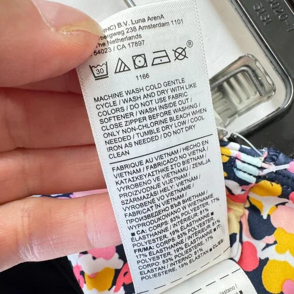 NWT Athleta Ace Printed Tennis Skort 13.5" in Volley Floral Lunaria - Picture 12 of 12